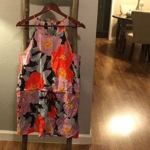 Great condition Loft tropical floral romper